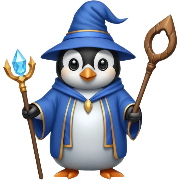 Penguin Wizard emoji