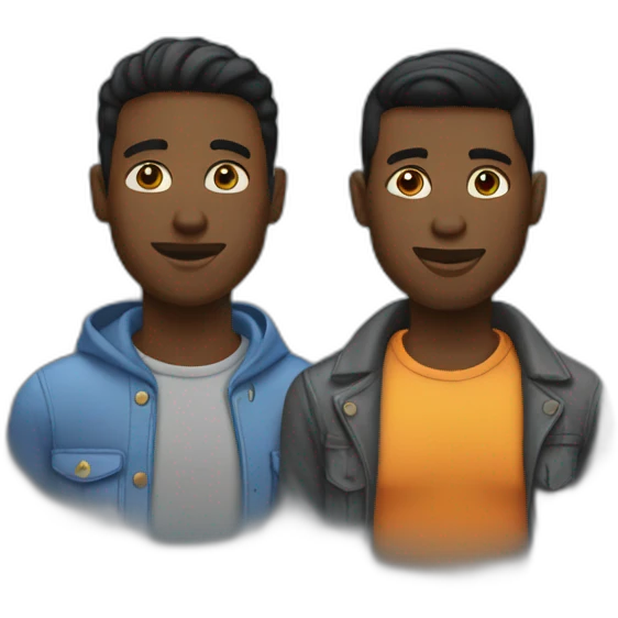 black-gay-man-couple emoji