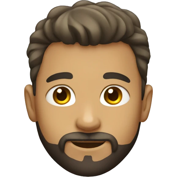 baber boy with buzzed hair and beard emoji