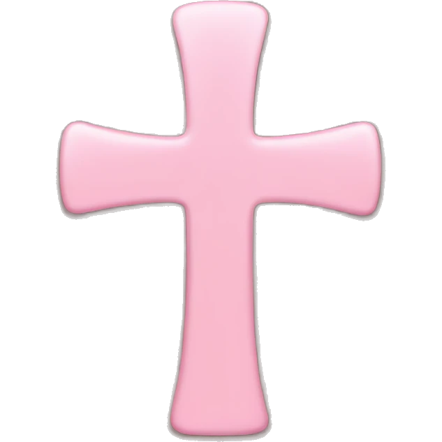 baby pink cross emoji