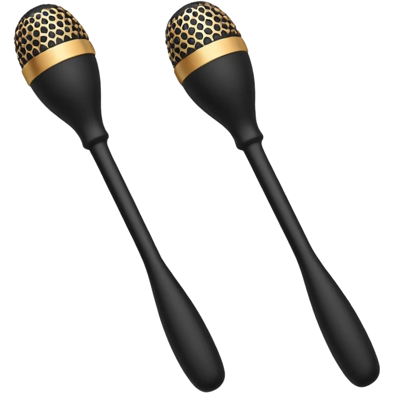 two black massage wands  emoji