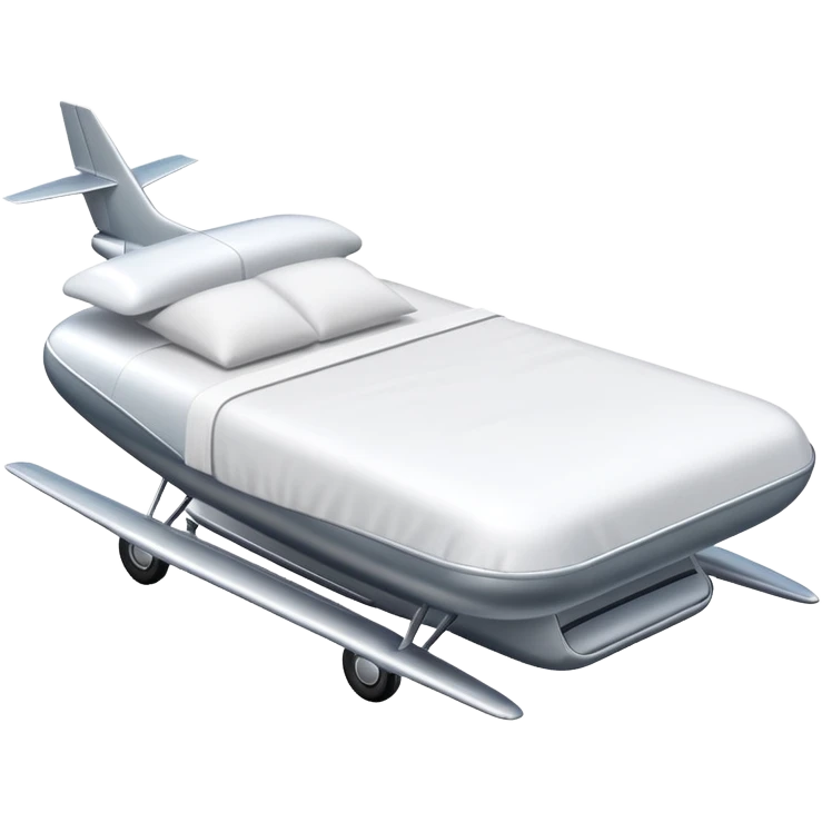 Plane with a bed  emoji