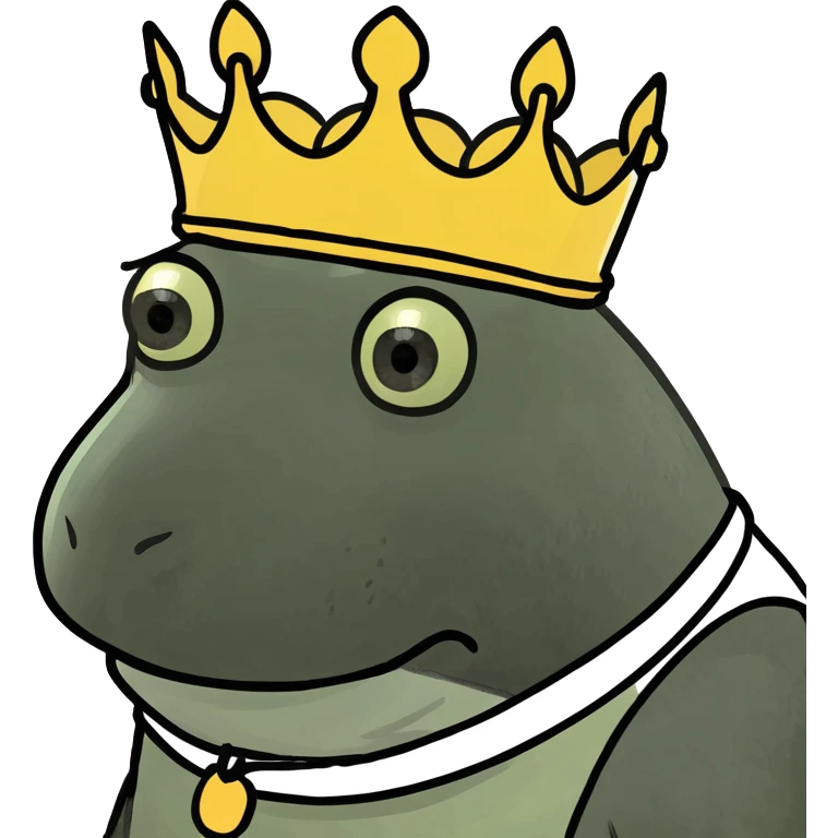 Ornitorenk wearing a crown emoji