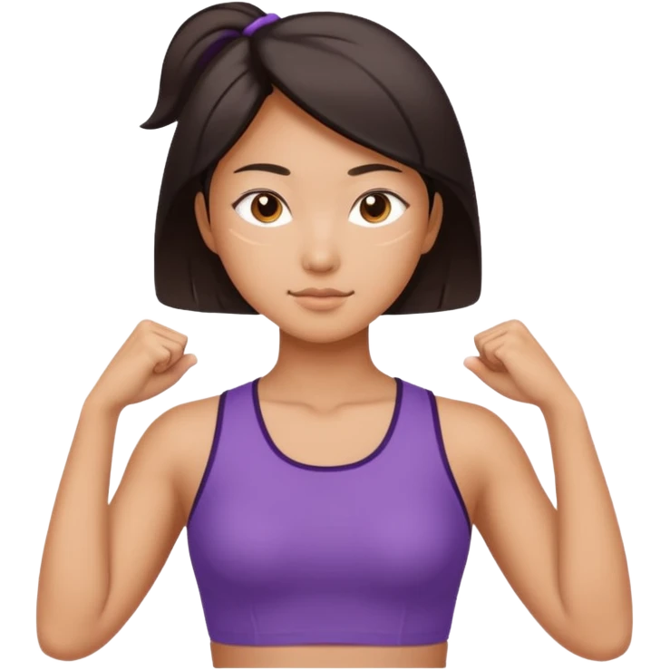 Asian Women Draw X-Shapes With Both Arms emoji