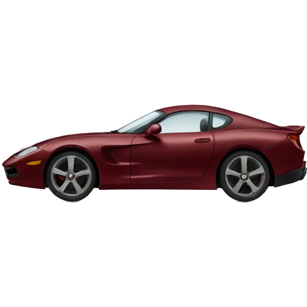 DARK red sports car emoji