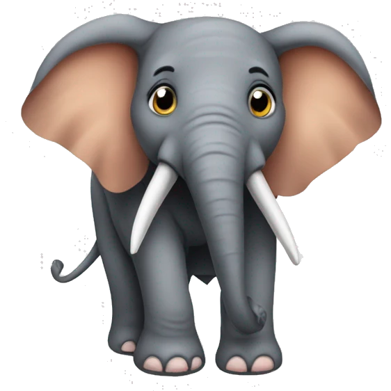 elephant without his best friend the kangaroo emoji