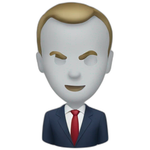 Tête d’Emmanuel Macron emoji