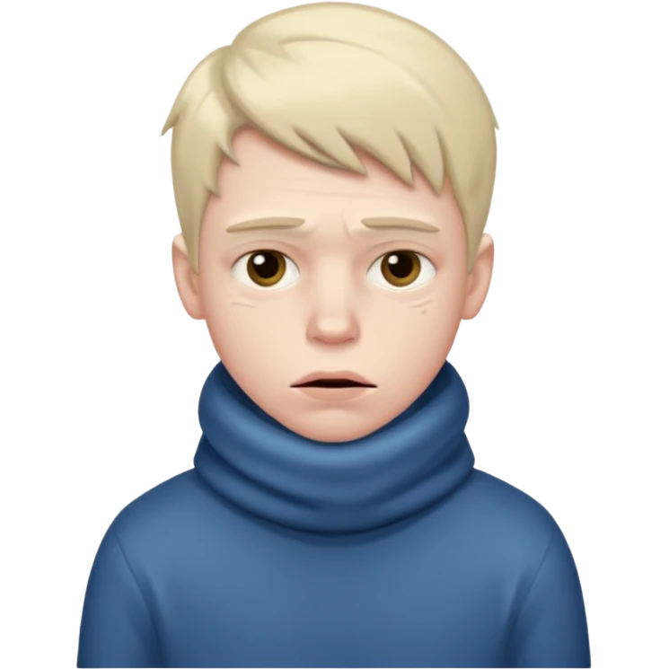 very cold boy emoji