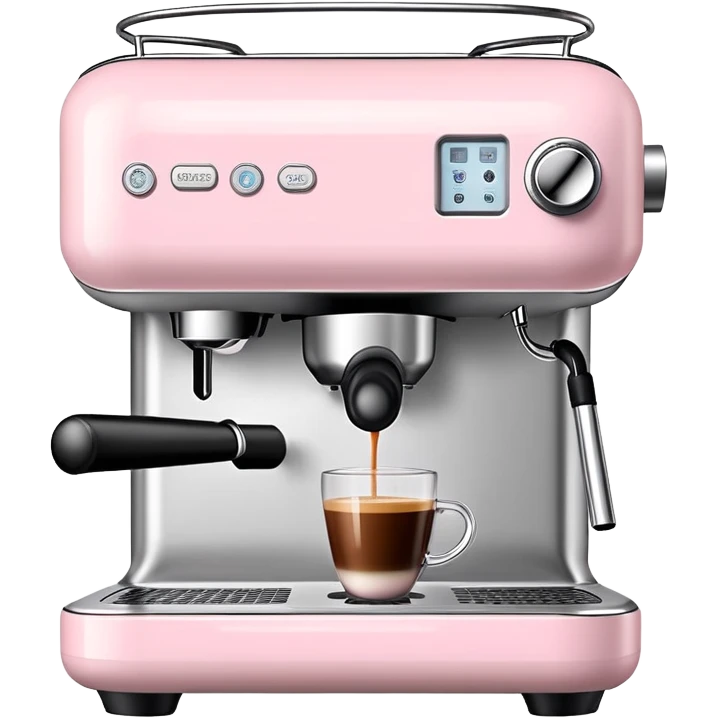 Pale pink coffee machine emoji