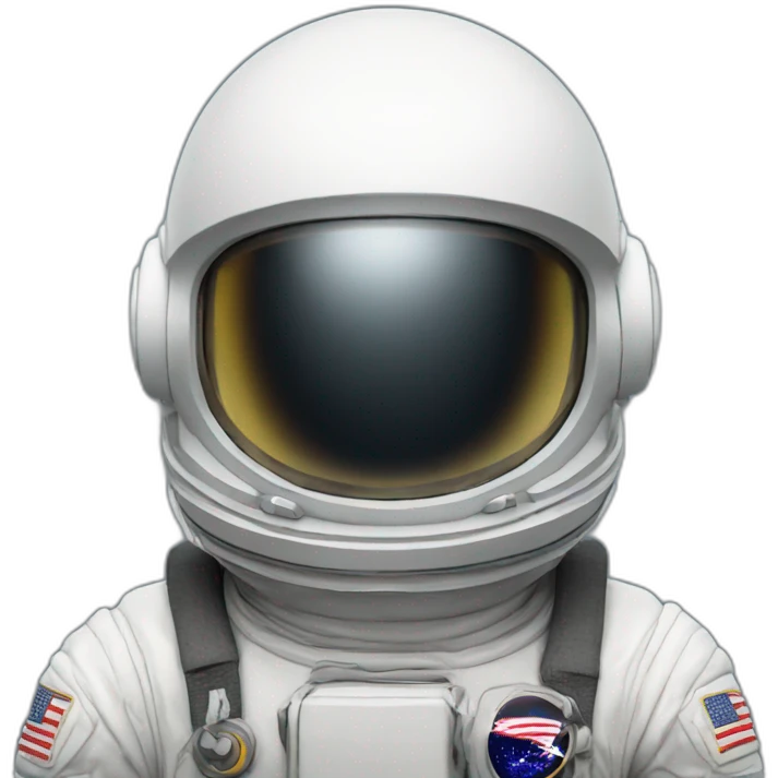 astronaut with helmet and no face emoji