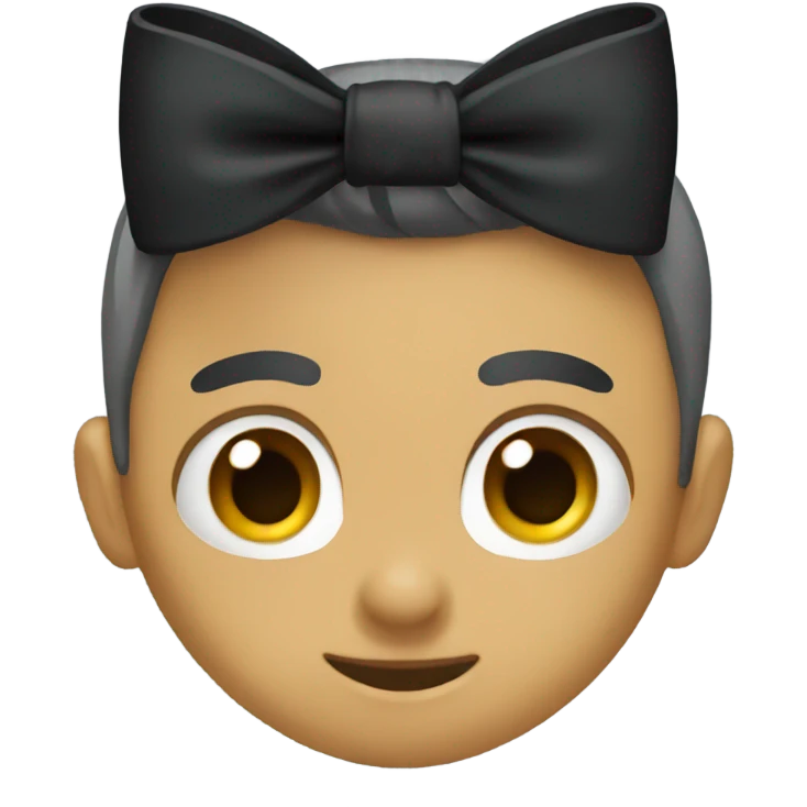 Black bow emoji