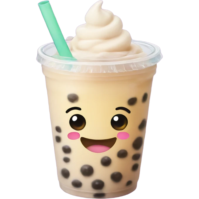 Bubble tea smiles  emoji