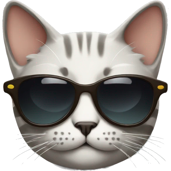 Cat with sunglasses emoji