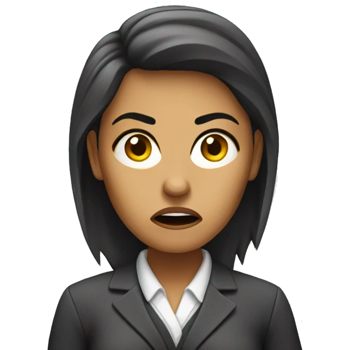 angry female accountant emoji