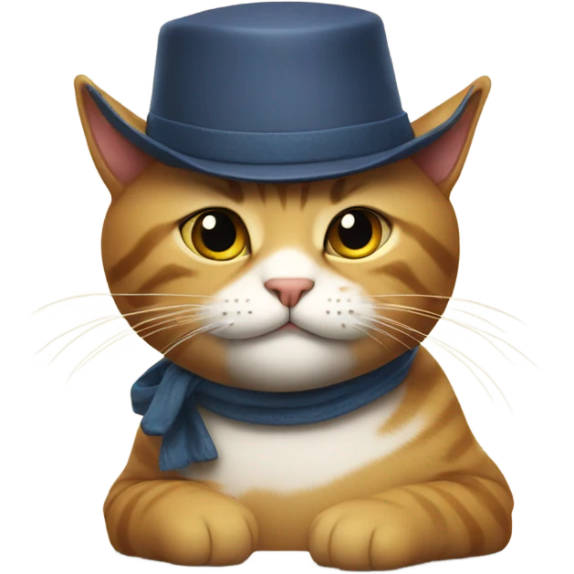 Cat with hat emoji