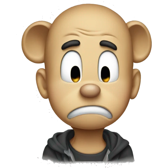 Sad Micky mouse  emoji