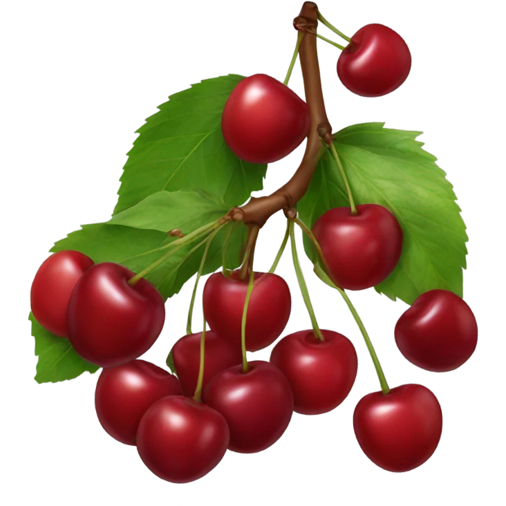 Bow cherry emoji
