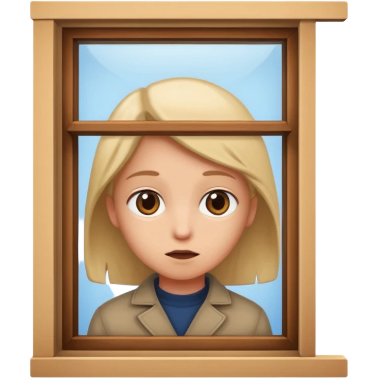 peeking out a window emoji