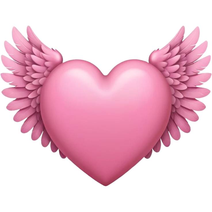 pink heart with wings emoji