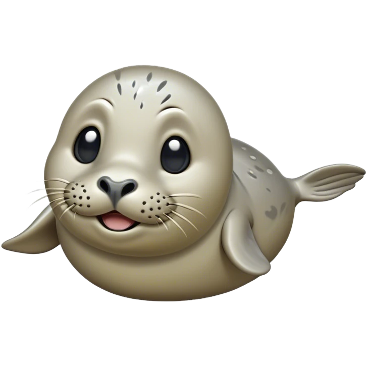 Cinematic Comical harbour seal Portrait Emoji, Head tilted dramatically with an exaggeratedly amused expression, featuring a sleek, agile body with wide, comically expressive eyes full of playful disbelief and a subtly contoured head, Simplified yet hilariously expressive features, highly detailed, glowing with a slightly sassy oceanic glow, high shine, dramatic yet playful, stylized with an air of quirky marine mischief, soft glowing outline, capturing the essence of a meme-worthy harbour seal that looks ready to side-eye its way into viral fame! emoji