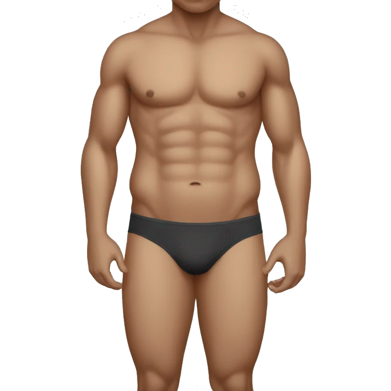 Masculine Abdomen not full body emoji