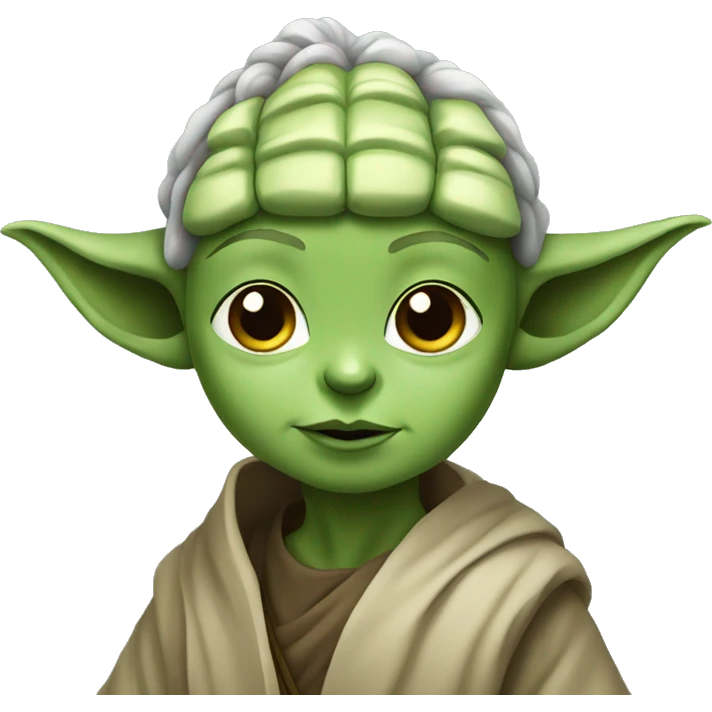 Yoda avec fille emoji
