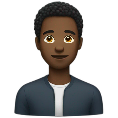 bold black man emoji