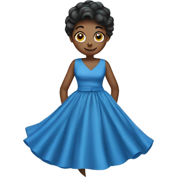 blue dress emoji