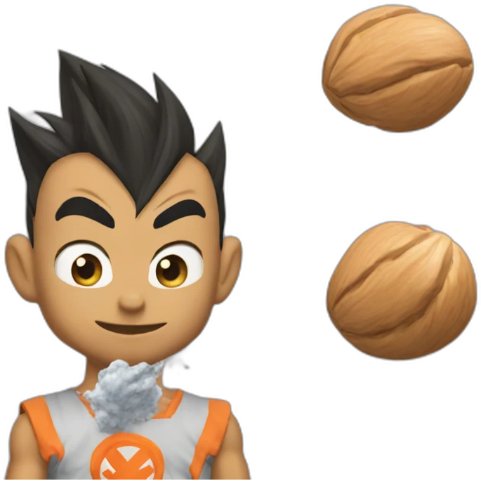 does goku clean nuts? emoji