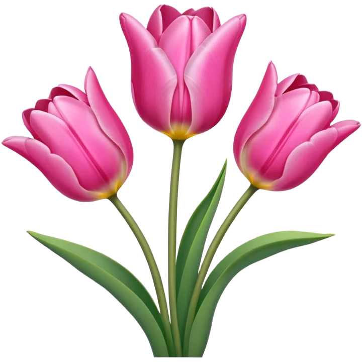 Tulipanes rosadas emoji