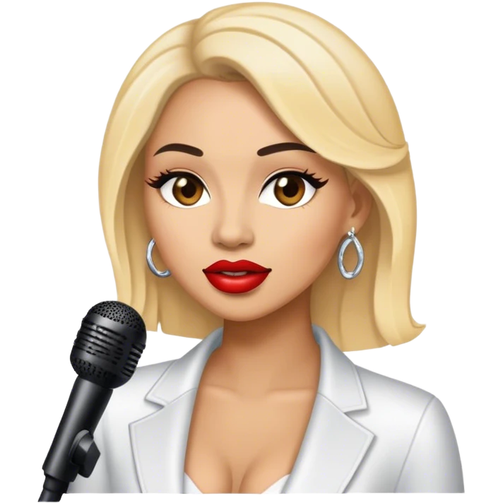 Female luxury singer emoji