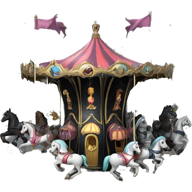 Gothic merry-go-round emoji