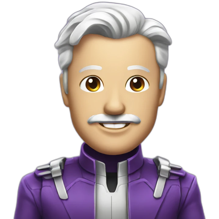 purple chrome tesla emoji