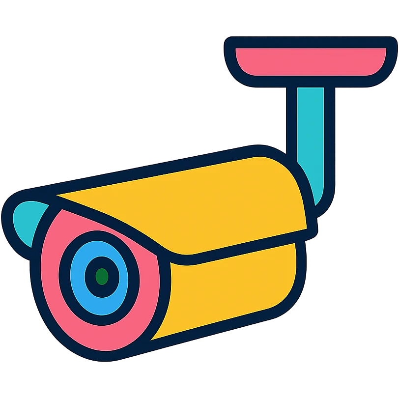 modern minimal CCTV camera icon emoji