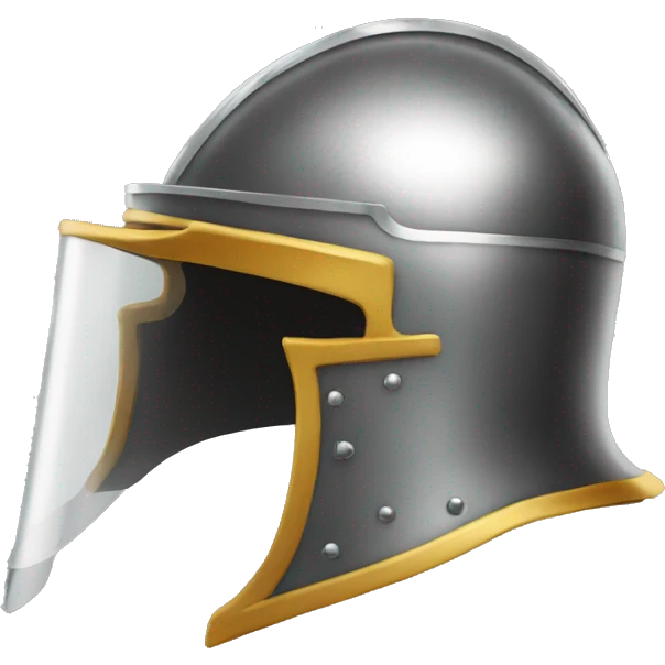 knight helmet with visor emoji