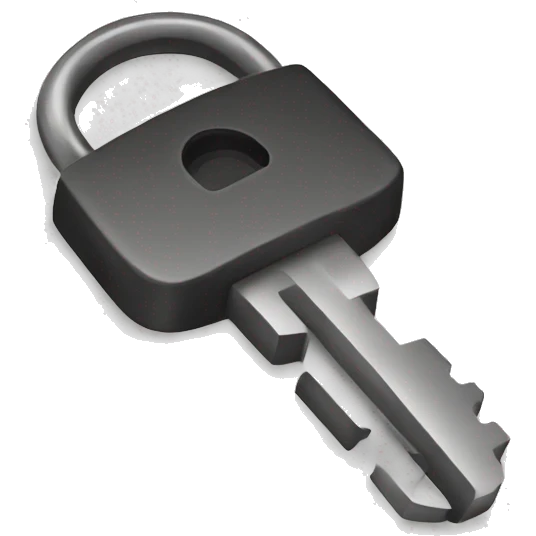 car lock key emoji