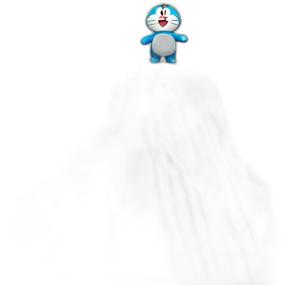 Doraemon on mountain emoji