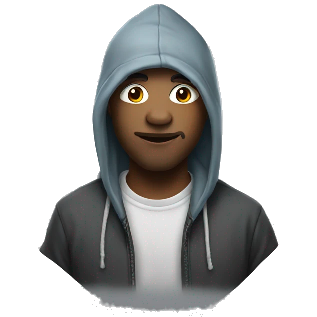  Pog wearing a hoodie emoji
