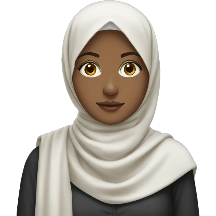 Beautiful girl with hijab emoji