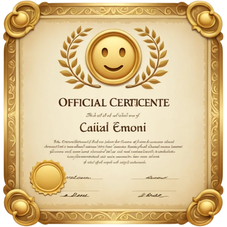 Certif  emoji