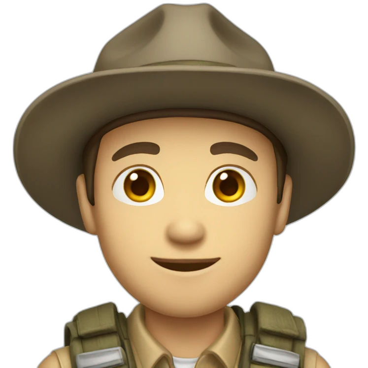 White skin scout emoji