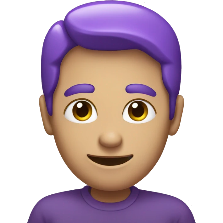 Purple ok sign  emoji