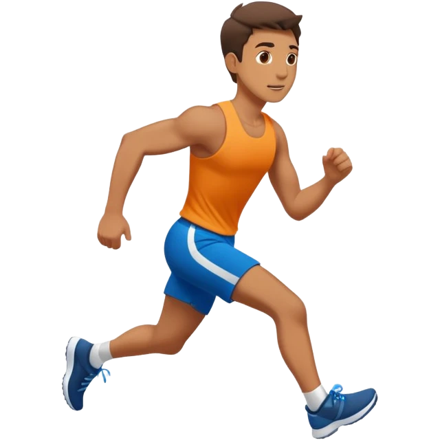 jiggy path with a man running down it emoji