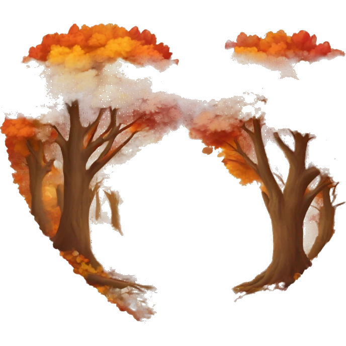 Heart of the autumn colors  emoji