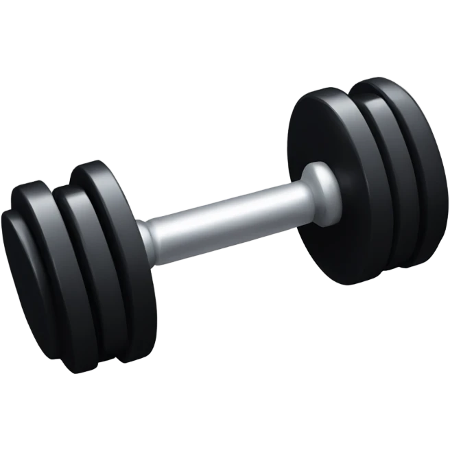 Black dumbbells  emoji