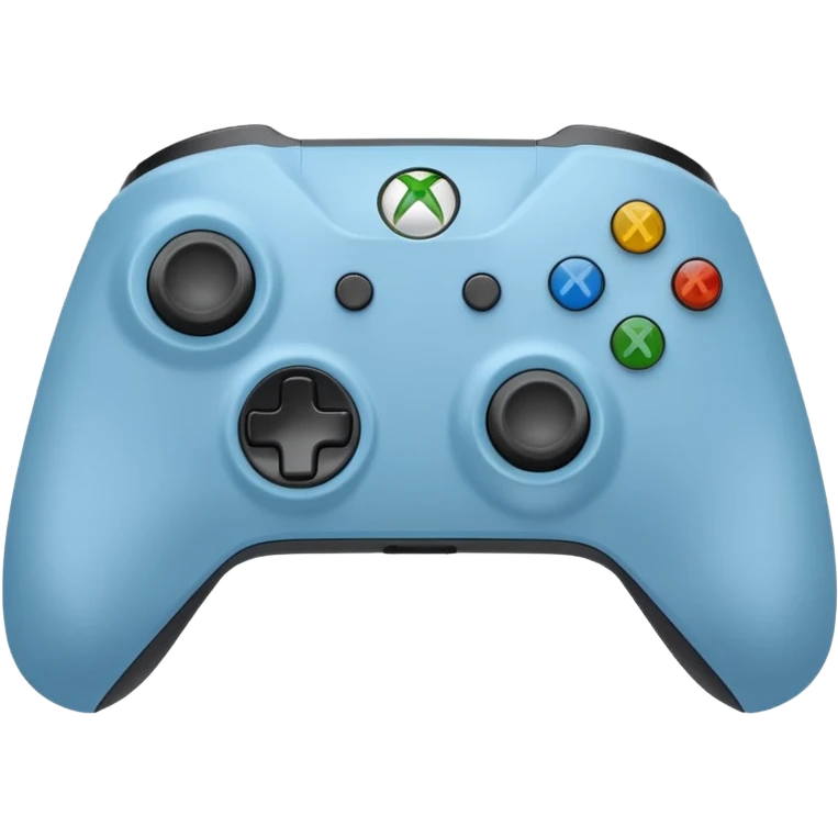 Light blue xbox controller emoji