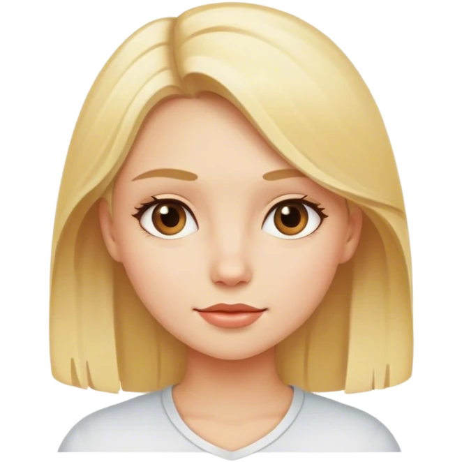 Blonde girl emoji