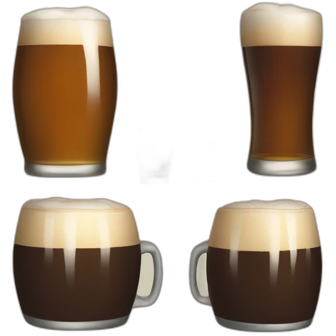Groupe buvant une bière emoji