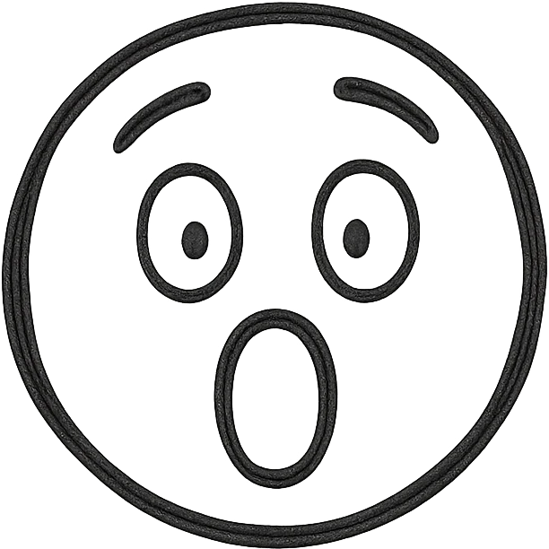 shocked face, expressive emoji