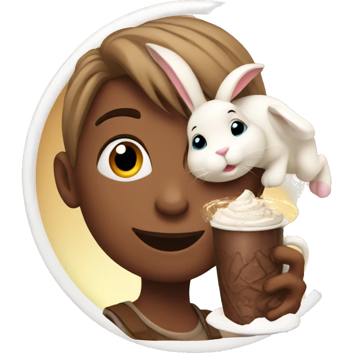hotchocolate with bunny emoji